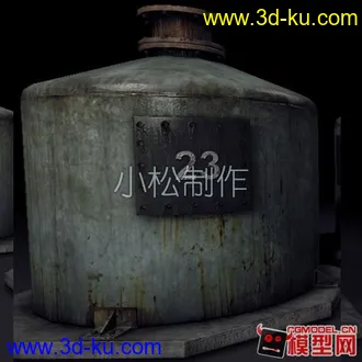 3D打印模型油桶 次时代大油桶的图片