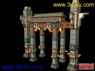 牌樓3模型的图片