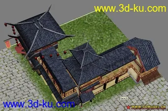 3D打印模型古代的小酒店的图片