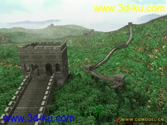 3D打印模型发一个自己做的长城  喜欢的拿去用吧的图片