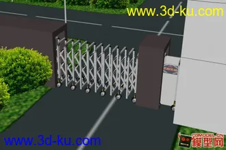 3D打印模型电动门的图片