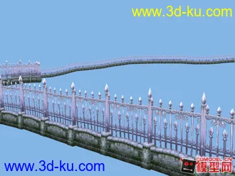 3D打印模型一个室外场景围墙 希望大家喜欢！的图片