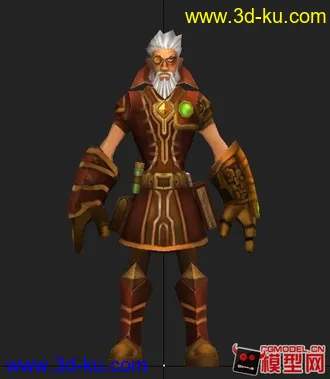 3D打印模型俺制作的火炬之光中的一个老男人~大家需要的可以下个看看~的图片