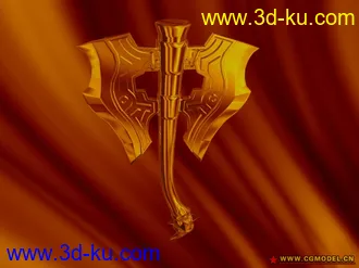 3D打印模型黄金斧的图片