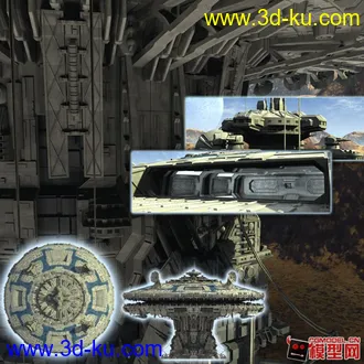 3D打印模型空间站obj，喜欢的拿了的图片