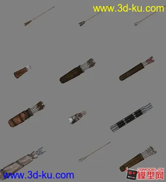 3D打印模型来自mount&blade的武器分享-镖箭篇。的图片