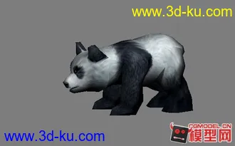 3D打印模型一个熊猫的图片
