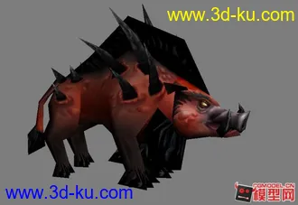 3D打印模型野猪的图片