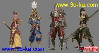 一套人物模型的图片