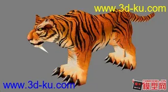 3D打印模型虎的图片