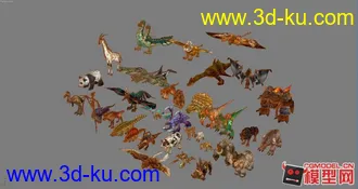 3D打印模型【耐心整理】一套鸟鱼飞禽，应管理要求我上传合集的图片