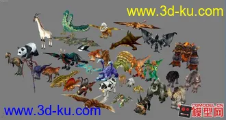 3D打印模型【耐心整理】一套鸟鱼飞禽，应管理要求我上传合集的图片