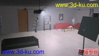 3D打印模型自己弄的一个摄影棚场景！里面架好了摄像机，有动画！与一个渲染好的视频！的图片