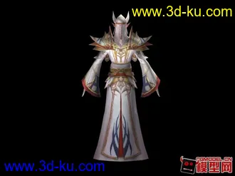 3D打印模型精灵牧师男角色的图片