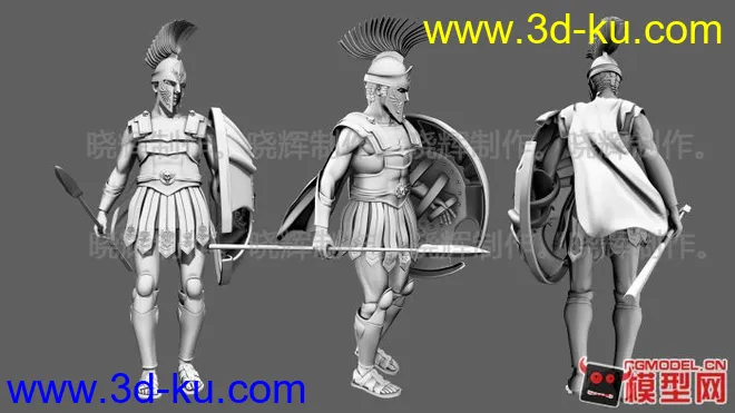 模型下载罗马古代战士的图片1
