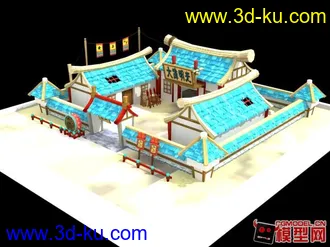 3D打印模型水浒Q传2分场景的图片