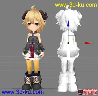 3D打印模型西游萝莉3连套的图片