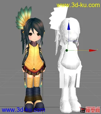 3D打印模型西游萝莉3连套的图片