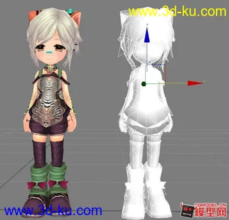 3D打印模型西游萝莉3连套的图片
