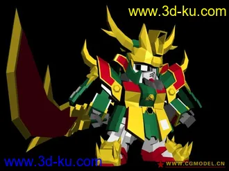 3D打印模型sd三国刘关张的图片