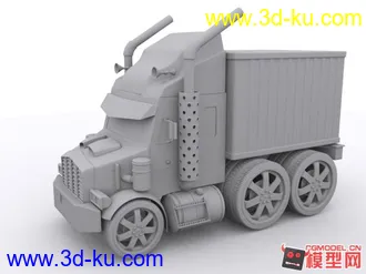 3D打印模型高精度小型卡车一辆的图片