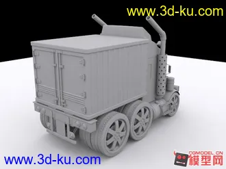 3D打印模型高精度小型卡车一辆的图片