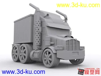 3D打印模型高精度小型卡车一辆的图片