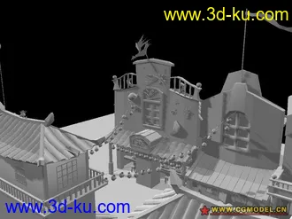 3D打印模型千与千寻里面的大场景的图片