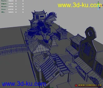 3D打印模型千与千寻里面的大场景的图片