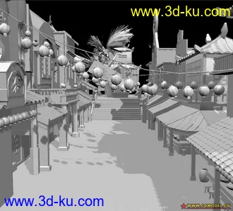 3D打印模型千与千寻里面的大场景的图片