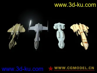3D打印模型战斗飞船集锦02 maya科幻系列 mb格式的图片