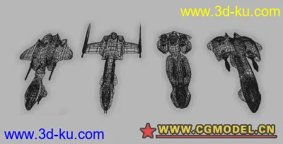 战斗飞船集锦02 maya科幻系列 mb格式模型的图片3