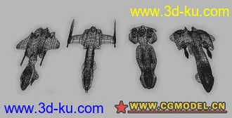 3D打印模型战斗飞船集锦02 maya科幻系列 mb格式的图片