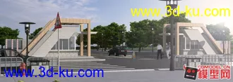 3D打印模型某大门的图片