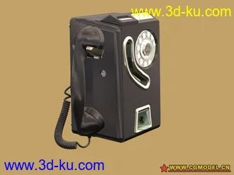 3D打印模型老式电话的图片
