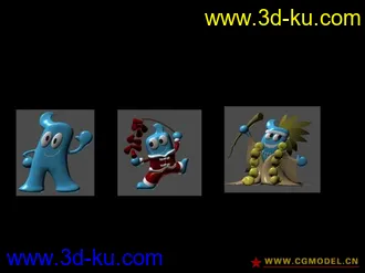 3D打印模型世博会吉祥物海宝的图片