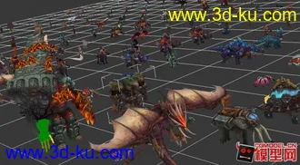 3D打印模型轩辕传奇怪物NPC合集的图片