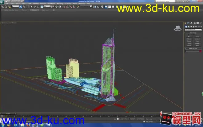 一组建筑 商业 场馆 高层建筑模型的图片2