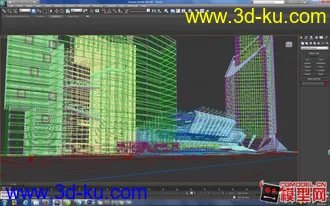 3D打印模型一组建筑 商业 场馆 高层建筑的图片
