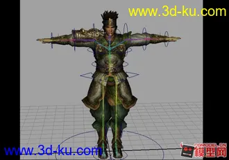 3D打印模型绑定的关平的图片