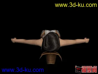 3D打印模型young tifa model from crisis core的图片