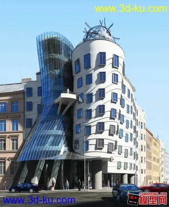 异形建筑 3D模型下载 完整场景有贴图的图片