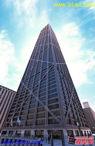 3D打印模型现代 高层 商业 建筑的图片