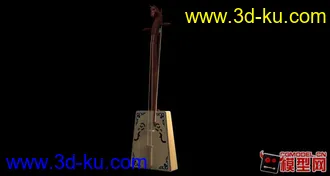 3D打印模型maya做的马头琴高模通用格式有材质的图片