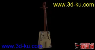 3D打印模型maya做的马头琴高模通用格式有材质的图片