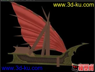 3D打印模型游戏帆船的图片