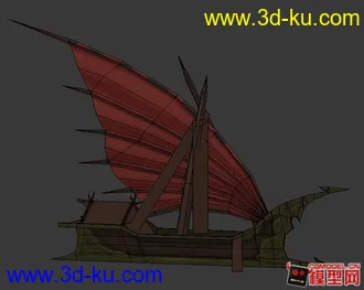 3D打印模型游戏帆船的图片