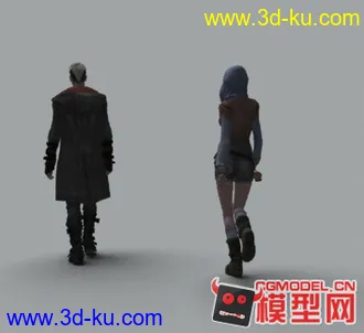 鬼泣5男女主角模型 有动画的图片