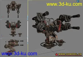 3D打印模型UT3炮台的图片