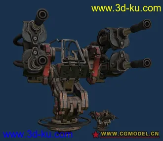 3D打印模型UT3炮台的图片